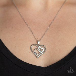 Cupid Charm White Necklace Set